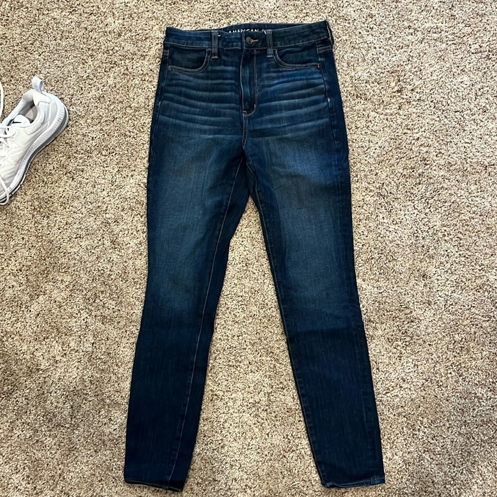 American Eagle High Rise Jeggings. Size 8 long. Like new